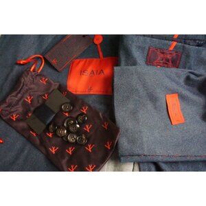 Isaia Comfort Project Denim Blue Cotton Blend Sport Coat Jacket 36R BRAND NEW